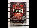 BUY VINTAGE EVIL SPEED SHOP MEMORBILIA 2026 ALUMINUM SIGN, i-44autoauction