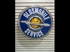 BUY OLDSMOBILE SERVICE MEMORBILIA 2026 ALUMINUM SIGN, i-44autoauction